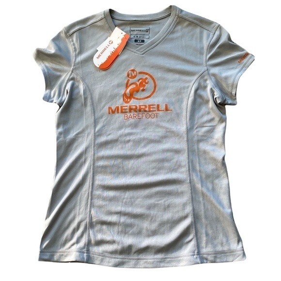 Merrell Barefoot Tech UPF‎ 20+ Opti-Wick Running Shirt Sz. S NWT - Picture 1 of 10